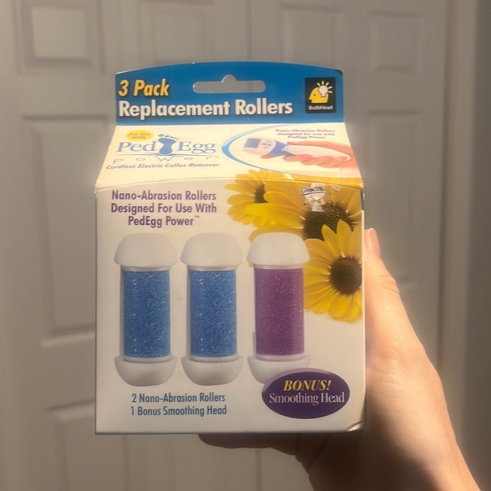 Ped egg  callus remover with new box of replacement rollers